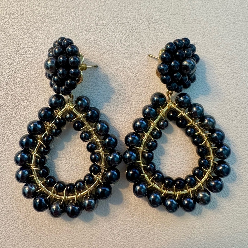 Lisi Lerch Margo Earrings - Gunmetal Metallic